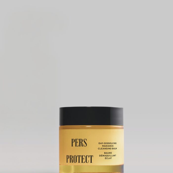 PERS Makeup Cleansing Balm jar with creamy texture, ready to remove makeup and pollution.